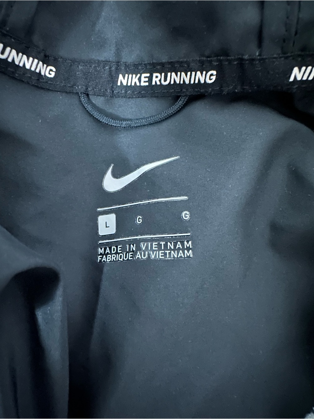 Nike Men’s Sportswear City Core Hooded Running Jacket Windbreaker Black Large - Picture 4 of 8
